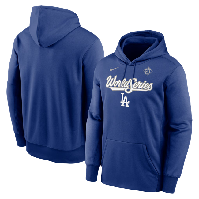 Men's Royal Los Angeles Dodgers 2025 World Series Collection Therma Fleece Hoodie